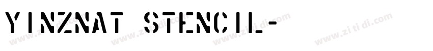 Yinznat Stencil字体转换